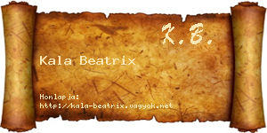 Kala Beatrix névjegykártya
