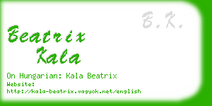 beatrix kala business card